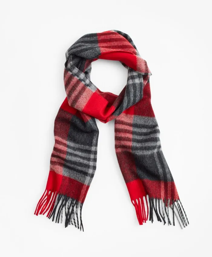Brooks Brothers Hats Gloves and Scarves Red Tartan Scarf Red 8211 Men