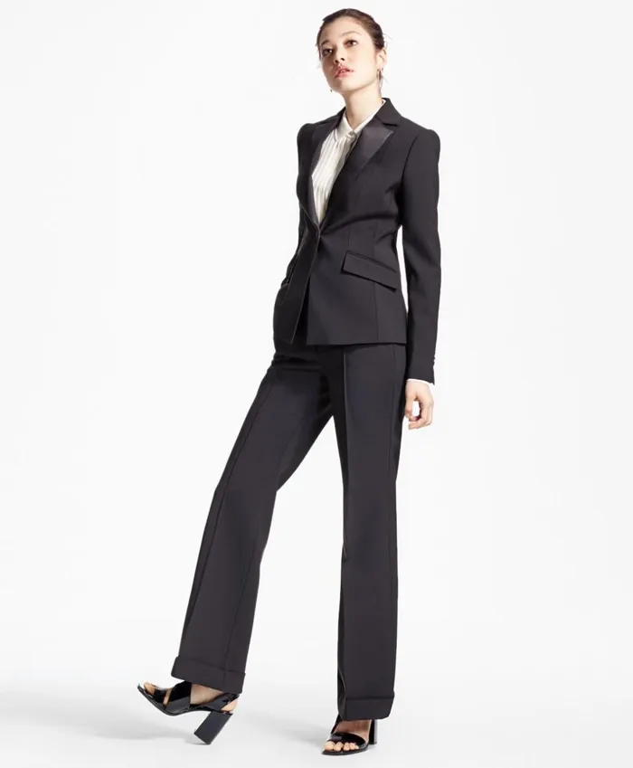 Brooks Brothers Jackets SingleBreasted Stretch Wool Tuxedo Jacket Black 8211 Women Brooks Brothers Jackets SingleBreasted Stretch Wool Tuxedo Jacket Black 8211 Women
