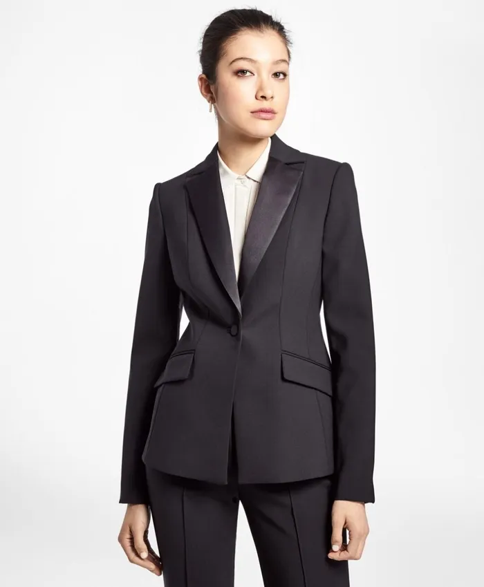 Brooks Brothers Jackets SingleBreasted Stretch Wool Tuxedo Jacket Black 8211 Women Brooks Brothers Jackets SingleBreasted Stretch Wool Tuxedo Jacket Black 8211 Women