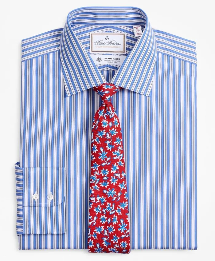 Brooks Brothers Luxury Shirts Luxury Collection Madison ClassicFit Dress Shirt Franklin Spread Collar Outline Stripe Dark Blue 8211 Men Brooks Brothers Luxury Shirts Luxury Collection Madison ClassicFit Dress Shirt Franklin Spread Collar Outline Stripe Dark Blue 8211 Men