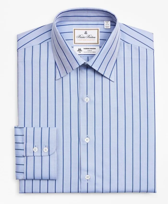 Brooks Brothers Luxury Shirts Luxury Collection Soho ExtraSlimFit Dress Shirt Franklin Spread Collar Herringbone Stripe Blue 8211 Men Brooks Brothers Luxury Shirts Luxury Collection Soho ExtraSlimFit Dress Shirt Franklin Spread Collar Herringbone Stripe Blue 8211 Men