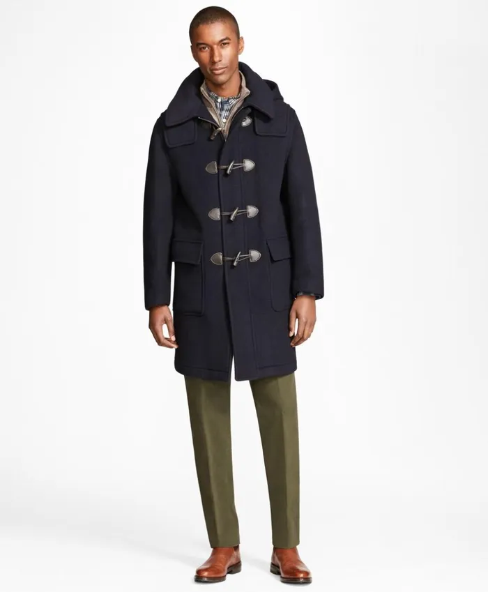 Brooks Brothers Outerwear Classic Wool Duffle Coat Navy 8211 Men Brooks Brothers Outerwear Classic Wool Duffle Coat Navy 8211 Men