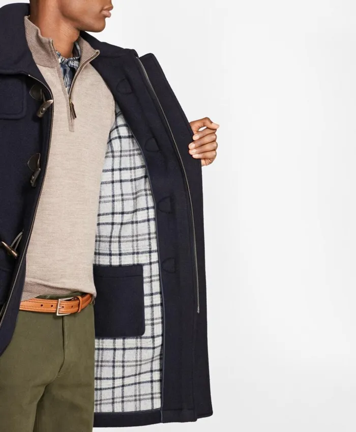 Brooks Brothers Outerwear Classic Wool Duffle Coat Navy 8211 Men Brooks Brothers Outerwear Classic Wool Duffle Coat Navy 8211 Men