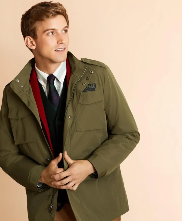 Brooks Brothers Outerwear FourPocket Field Jacket With Removable Vest Ivy Green 8211 Men Brooks Brothers Outerwear FourPocket Field Jacket With Removable Vest Ivy Green 8211 Men