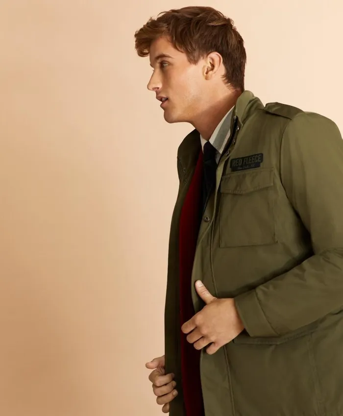 Brooks Brothers Outerwear FourPocket Field Jacket With Removable Vest Ivy Green 8211 Men Brooks Brothers Outerwear FourPocket Field Jacket With Removable Vest Ivy Green 8211 Men
