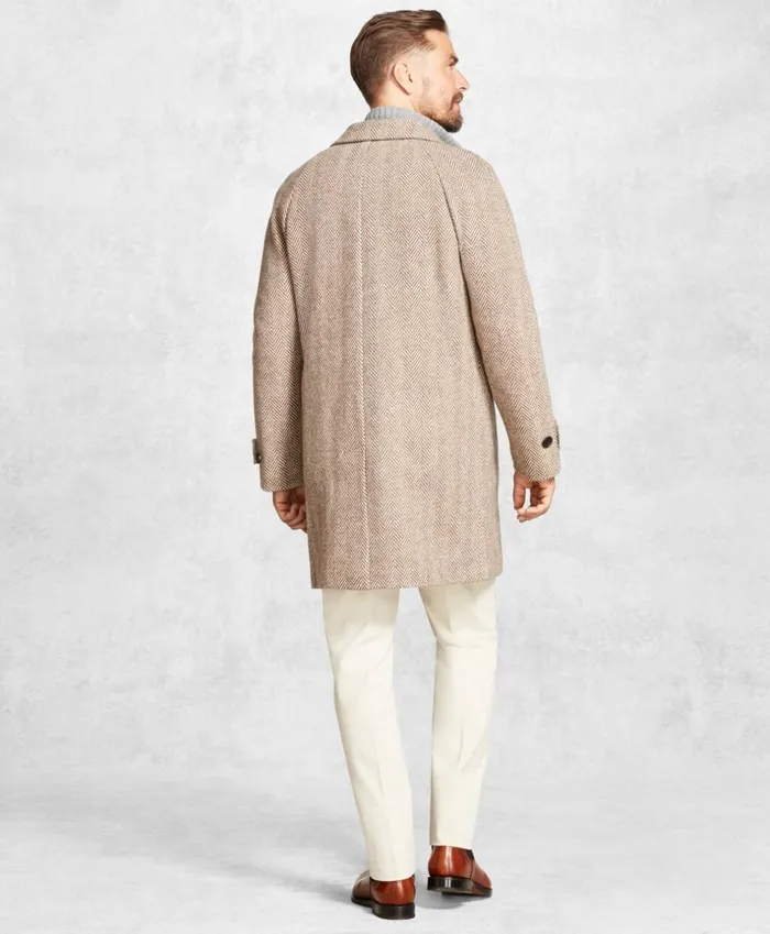 Brooks Brothers Outerwear Golden Fleece Herringbone Topcoat Tan 8211 Men Brooks Brothers Outerwear Golden Fleece Herringbone Topcoat Tan 8211 Men