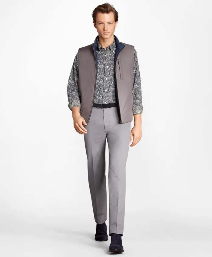 Brooks Brothers Outerwear Reversible Quilted Down Vest Charcoal 8211 Men Brooks Brothers Outerwear Reversible Quilted Down Vest Charcoal 8211 Men