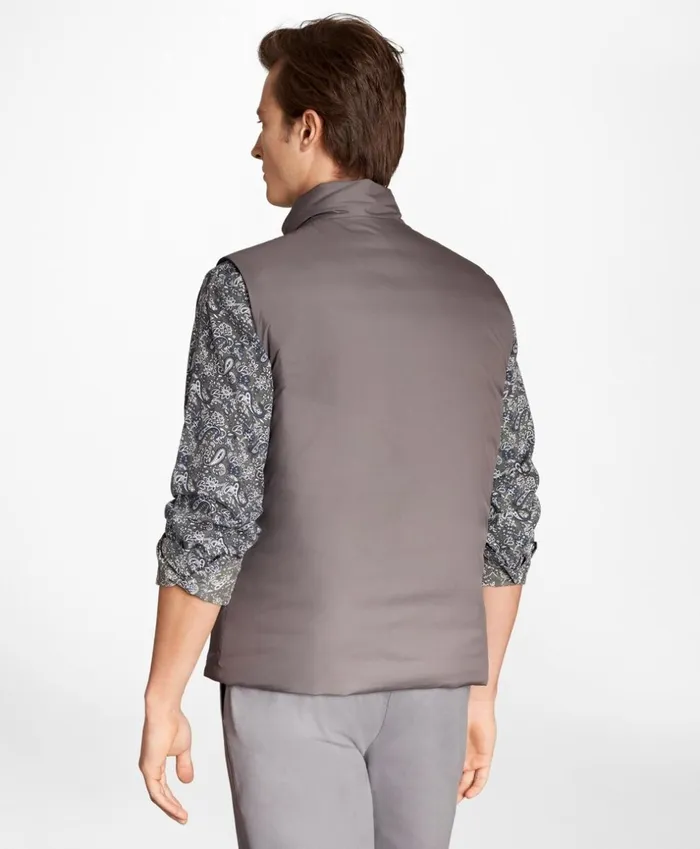 Brooks Brothers Outerwear Reversible Quilted Down Vest Charcoal 8211 Men Brooks Brothers Outerwear Reversible Quilted Down Vest Charcoal 8211 Men