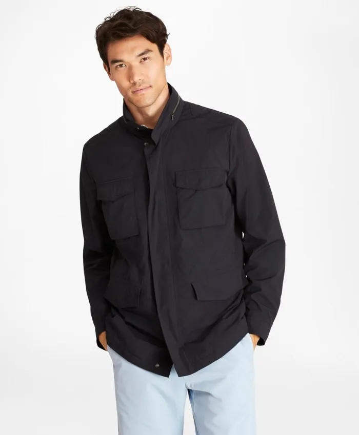 Brooks Brothers Outerwear WaterRepellent Field Jacket Navy 8211 Men Brooks Brothers Outerwear WaterRepellent Field Jacket Navy 8211 Men