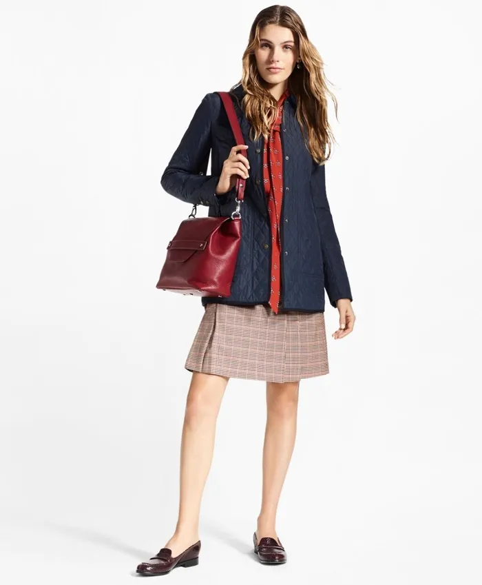 Brooks Brothers Pants Skirts and Shorts HoundstoothChecked StretchWool Pleated Skirt Brown Multi 8211 Women Brooks Brothers Pants Skirts and Shorts HoundstoothChecked StretchWool Pleated Skirt Brown Multi 8211 Women