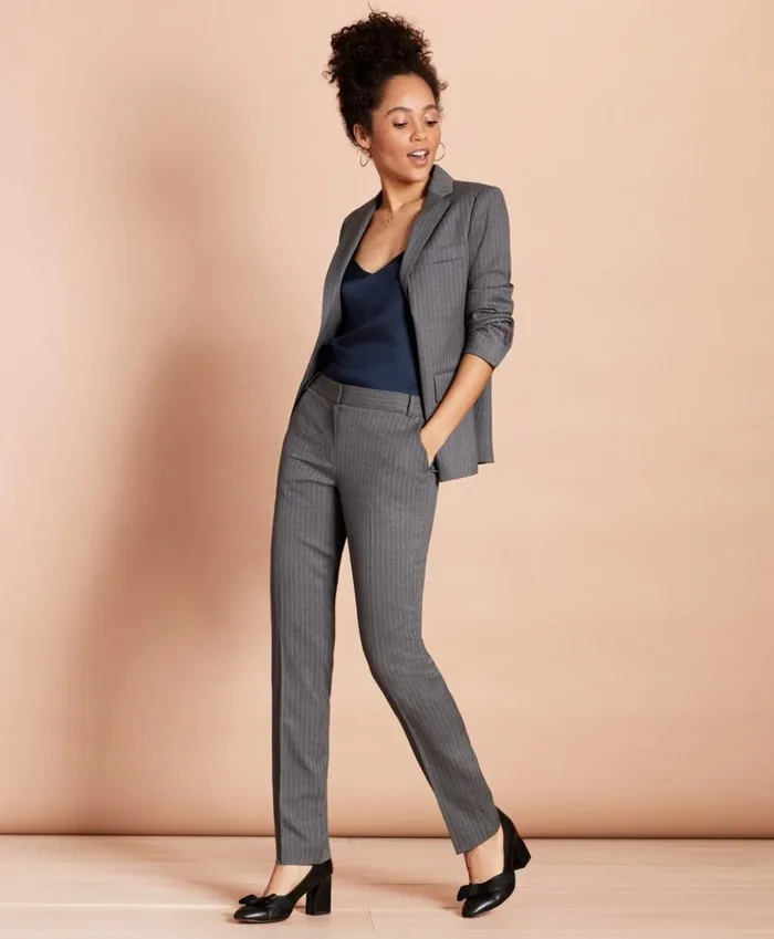 Brooks Brothers Pants Skirts and Shorts SlimFit Pinstripe Stretch Wool Pants Grey 8211 Women Brooks Brothers Pants Skirts and Shorts SlimFit Pinstripe Stretch Wool Pants Grey 8211 Women