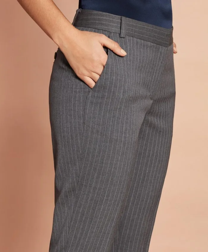 Brooks Brothers Pants Skirts and Shorts SlimFit Pinstripe Stretch Wool Pants Grey 8211 Women Brooks Brothers Pants Skirts and Shorts SlimFit Pinstripe Stretch Wool Pants Grey 8211 Women