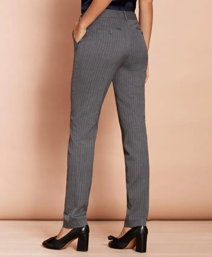 Brooks Brothers Pants Skirts and Shorts SlimFit Pinstripe Stretch Wool Pants Grey 8211 Women Brooks Brothers Pants Skirts and Shorts SlimFit Pinstripe Stretch Wool Pants Grey 8211 Women