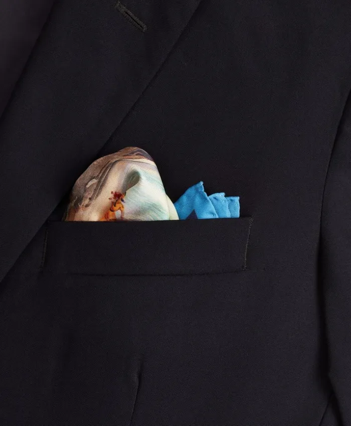 Brooks Brothers Pocket Squares and Handkerchiefs Limited Edition Archival Collection Spring 1984 Silk Pocket Square Blue 8211 Men Brooks Brothers Pocket Squares and Handkerchiefs Limited Edition Archival Collection Spring 1984 Silk Pocket Square Blue 8211 Men
