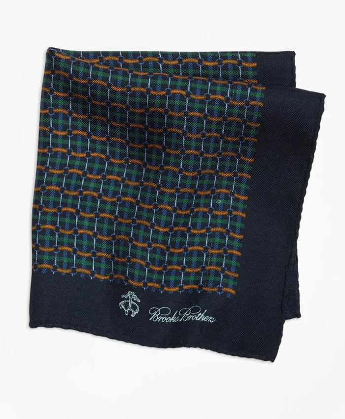 Brooks Brothers Pocket Squares and Handkerchiefs Plaid Links And Duck Pocket Square Green 8211 Men Brooks Brothers Pocket Squares and Handkerchiefs Plaid Links And Duck Pocket Square Green 8211 Men