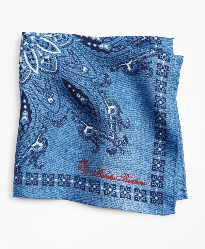 Brooks Brothers Pocket Squares and Handkerchiefs Square Medallion Pocket Square Navy 8211 Men Brooks Brothers Pocket Squares and Handkerchiefs Square Medallion Pocket Square Navy 8211 Men