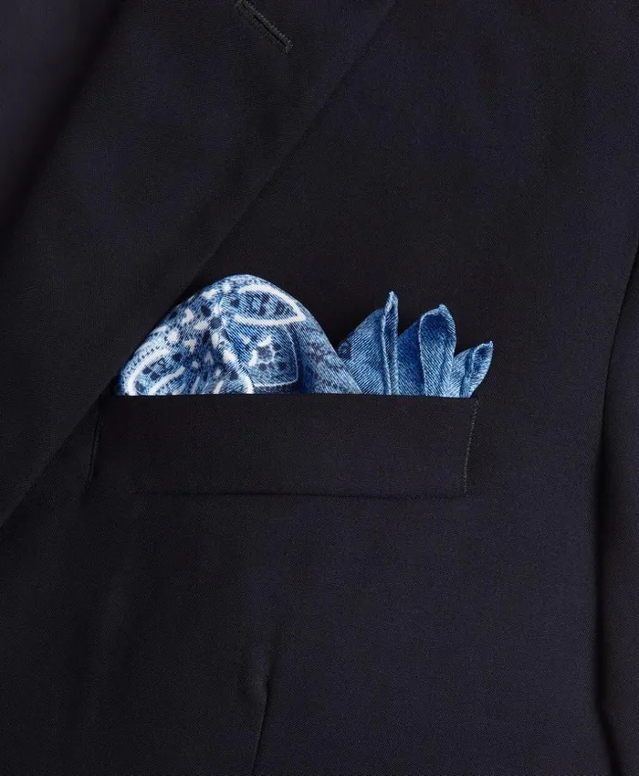 Brooks Brothers Pocket Squares and Handkerchiefs Square Medallion Pocket Square Navy 8211 Men Brooks Brothers Pocket Squares and Handkerchiefs Square Medallion Pocket Square Navy 8211 Men