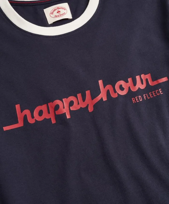 Brooks Brothers Polos and TShirts Happy Hour Graphic Ringer TShirt Navy 8211 Men Brooks Brothers Polos and TShirts Happy Hour Graphic Ringer TShirt Navy 8211 Men