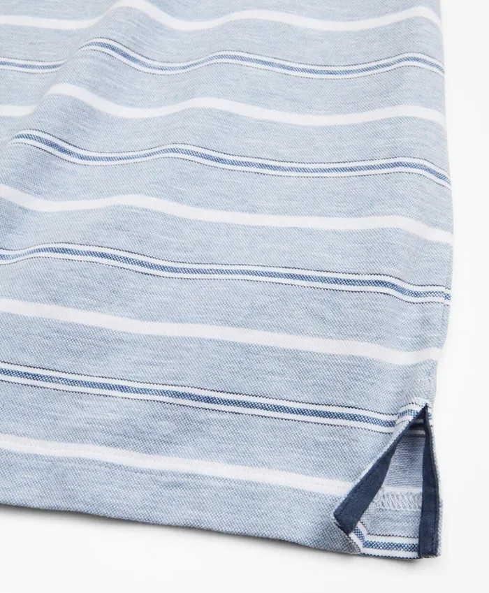 Brooks Brothers Polos and TShirts Original Fit Cotton And Linen Stripe Polo Shirt Blue 8211 Men Brooks Brothers Polos and TShirts Original Fit Cotton And Linen Stripe Polo Shirt Blue 8211 Men
