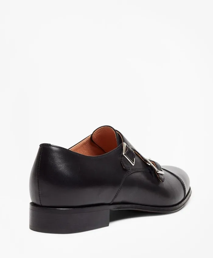 Brooks Brothers Shoes and Belts Leather CapToe Monk Straps Black 8211 Women Brooks Brothers Shoes and Belts Leather CapToe Monk Straps Black 8211 Women