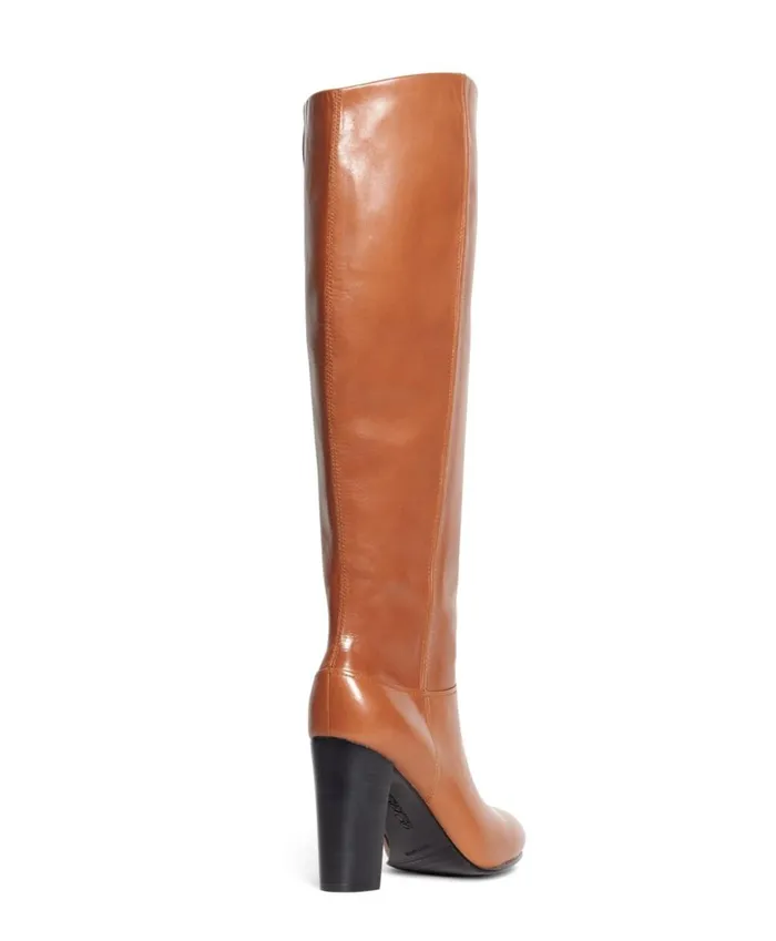 Brooks Brothers Shoes and Belts Tall Leather Stacked Heel Boots Cognac 8211 Women Brooks Brothers Shoes and Belts Tall Leather Stacked Heel Boots Cognac 8211 Women