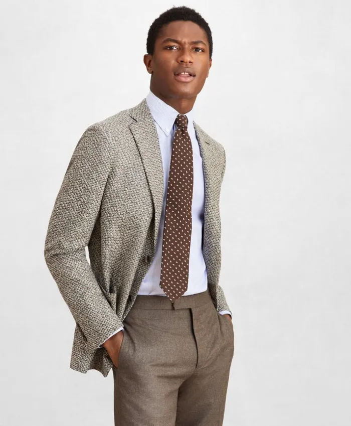 Brooks Brothers Sport Coats and Vests Golden Fleece WoolBlend Houndstooth Brown Sport Coat Brown 8211 Men Brooks Brothers Sport Coats and Vests Golden Fleece WoolBlend Houndstooth Brown Sport Coat Brown 8211 Men