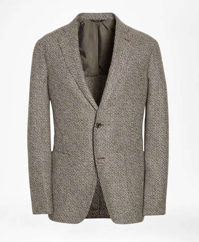 Brooks Brothers Sport Coats and Vests Golden Fleece WoolBlend Houndstooth Brown Sport Coat Brown 8211 Men Brooks Brothers Sport Coats and Vests Golden Fleece WoolBlend Houndstooth Brown Sport Coat Brown 8211 Men