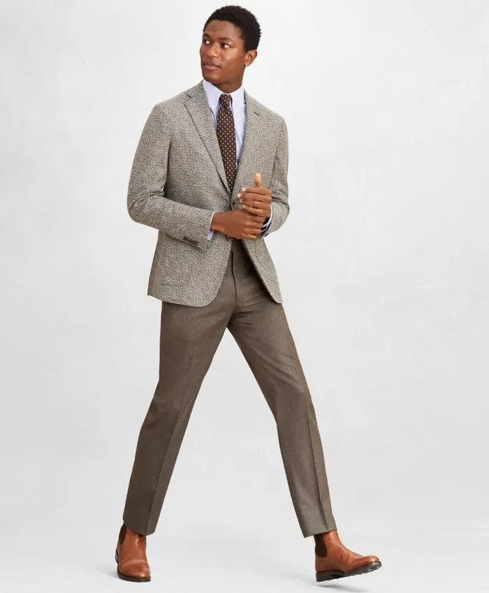 Brooks Brothers Sport Coats and Vests Golden Fleece WoolBlend Houndstooth Brown Sport Coat Brown 8211 Men Brooks Brothers Sport Coats and Vests Golden Fleece WoolBlend Houndstooth Brown Sport Coat Brown 8211 Men