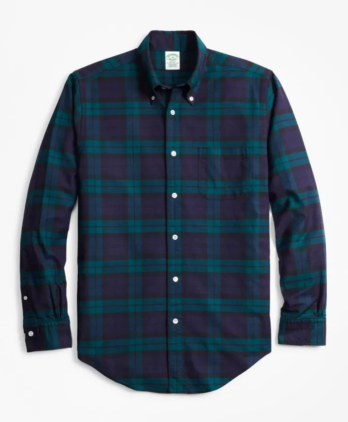 Brooks Brothers Sport Shirts Milano Fit Oxford Black Watch Sport Shirt Navygreen 8211 Men Brooks Brothers Sport Shirts Milano Fit Oxford Black Watch Sport Shirt Navygreen 8211 Men