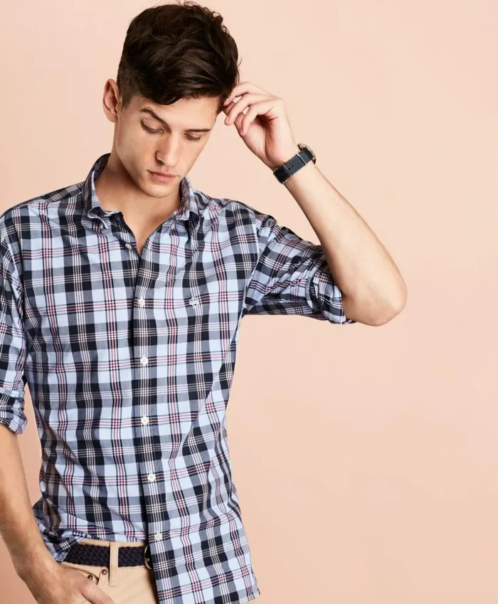 Brooks Brothers Sport Shirts Plaid Cotton Broadcloth Sport Shirt Blue 8211 Men Brooks Brothers Sport Shirts Plaid Cotton Broadcloth Sport Shirt Blue 8211 Men