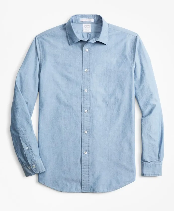 Brooks Brothers Sport Shirts Regent Fit Indigo Sport Shirt Chambray 8211 Men
