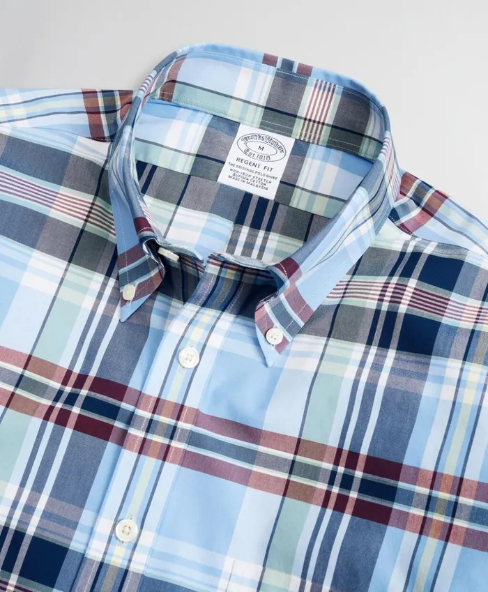 Brooks Brothers Sport Shirts Stretch Regent Fitted Sport Shirt NonIron MultiPlaid Multi 8211 Men Brooks Brothers Sport Shirts Stretch Regent Fitted Sport Shirt NonIron MultiPlaid Multi 8211 Men