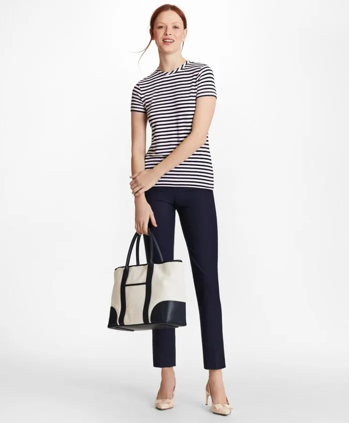 Brooks Brothers Suit Separates Pinstripe BrooksCool Merino Wool Ankle Pants Navy 8211 Women Brooks Brothers Suit Separates Pinstripe BrooksCool Merino Wool Ankle Pants Navy 8211 Women