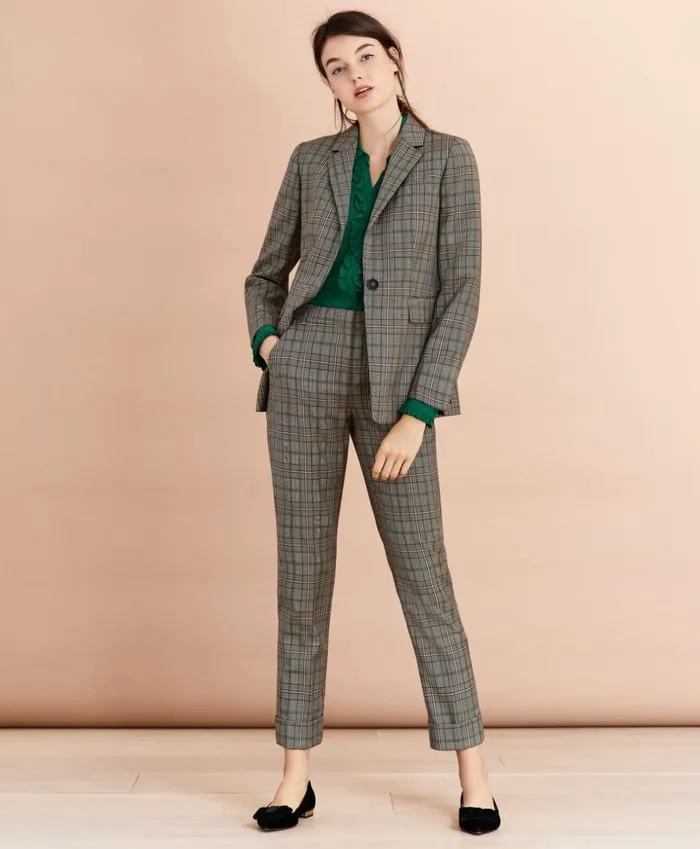 Brooks Brothers Suit Separates Plaid Wool Tweed Jacket Brown 8211 Women Brooks Brothers Suit Separates Plaid Wool Tweed Jacket Brown 8211 Women
