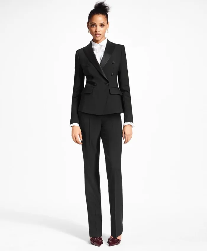 Brooks Brothers Suit Separates StretchWool Crepe Tuxedo Pants Black 8211 Women Brooks Brothers Suit Separates StretchWool Crepe Tuxedo Pants Black 8211 Women