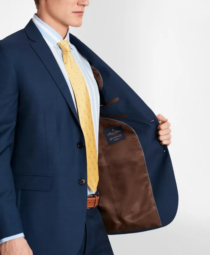 Brooks Brothers Suits BrooksGate MilanoFit Wool Twill Suit Jacket Blue 8211 Men Brooks Brothers Suits BrooksGate MilanoFit Wool Twill Suit Jacket Blue 8211 Men