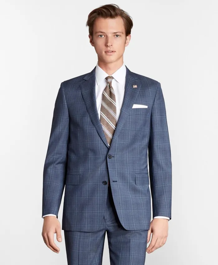 Brooks Brothers Suits Regent Fit Check 1818 Suit Navy 8211 Men Brooks Brothers Suits Regent Fit Check 1818 Suit Navy 8211 Men
