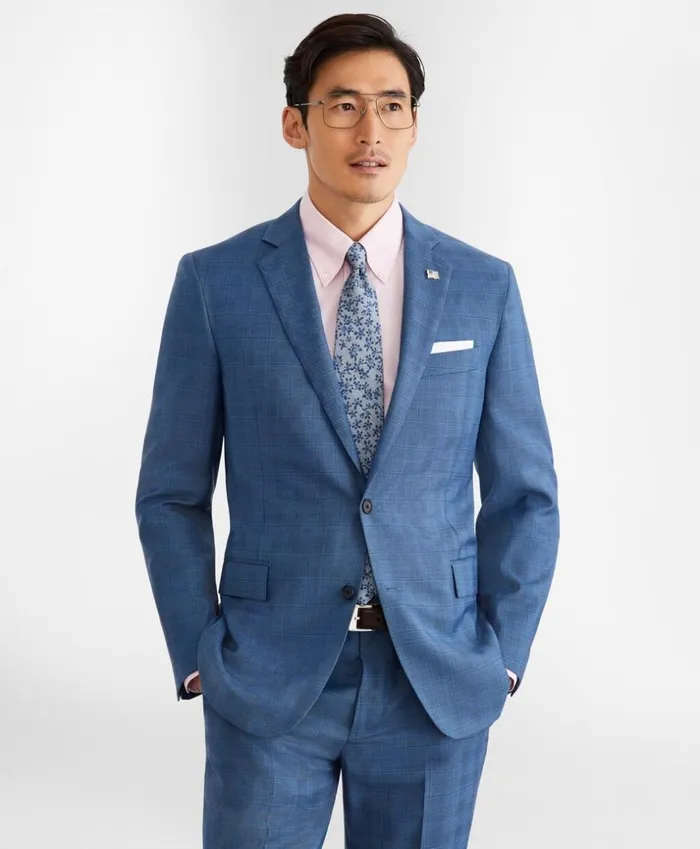 Brooks Brothers Suits Regent Fit TwoButton Plaid 1818 Suit Blue 8211 Men Brooks Brothers Suits Regent Fit TwoButton Plaid 1818 Suit Blue 8211 Men