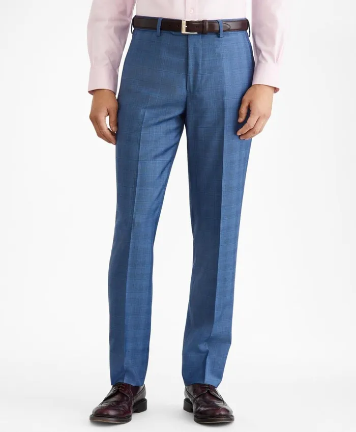 Brooks Brothers Suits Regent Fit TwoButton Plaid 1818 Suit Blue 8211 Men Brooks Brothers Suits Regent Fit TwoButton Plaid 1818 Suit Blue 8211 Men