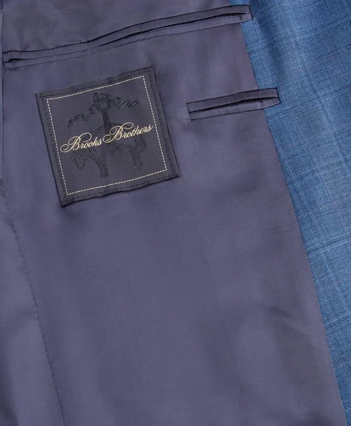 Brooks Brothers Suits Regent Fit TwoButton Plaid 1818 Suit Blue 8211 Men Brooks Brothers Suits Regent Fit TwoButton Plaid 1818 Suit Blue 8211 Men