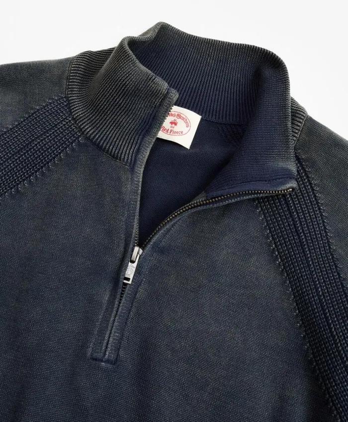 Brooks Brothers Sweaters Acid Wash HalfZip Sweater Navy 8211 Men Brooks Brothers Sweaters Acid Wash HalfZip Sweater Navy 8211 Men