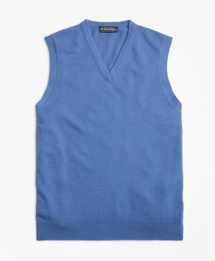 Brooks Brothers Sweaters Cashmere Vest Blue 8211 Men