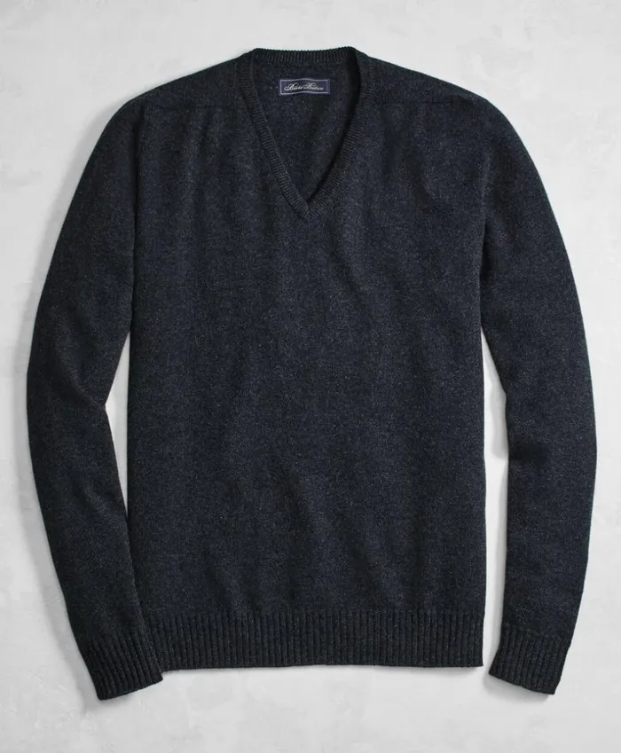 Brooks Brothers Sweaters Golden Fleece 3D Knit Cashmere VNeck Sweater Charcoal 8211 Men Brooks Brothers Sweaters Golden Fleece 3D Knit Cashmere VNeck Sweater Charcoal 8211 Men