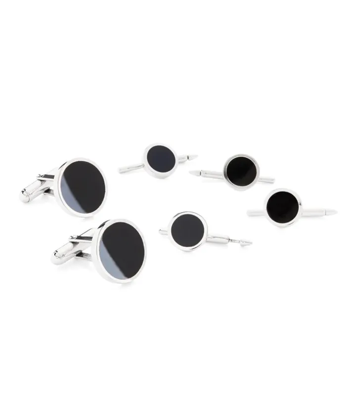 Brooks Brothers Tuxedo Shop Onyx Stud Set Silver 8211 Men