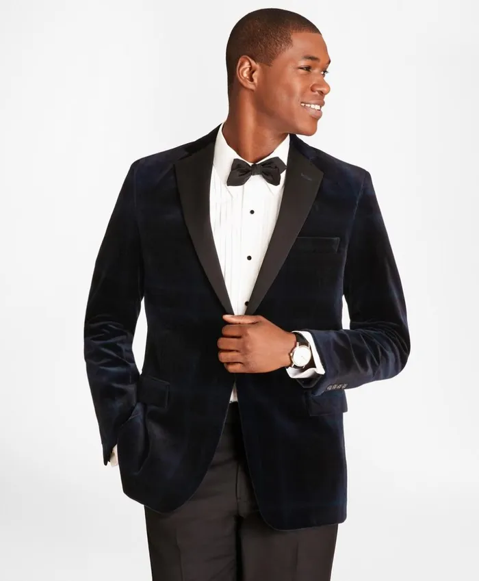 Brooks Brothers Tuxedo Shop Regent Fit Black Watch Velvet Tuxedo Jacket Navygreen 8211 Men Brooks Brothers Tuxedo Shop Regent Fit Black Watch Velvet Tuxedo Jacket Navygreen 8211 Men