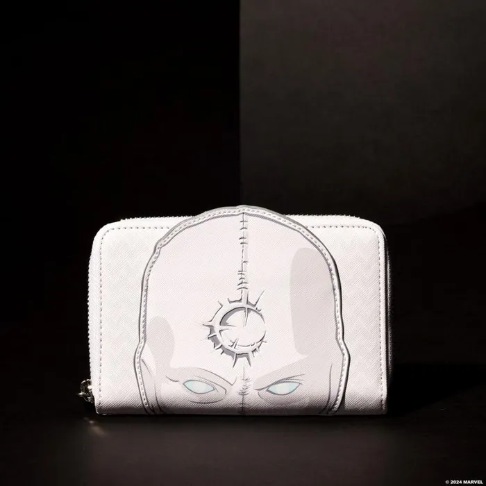 C2E2 Limited Edition Moon Knight Mr Knight Cosplay Zip Around Wallet Unisex Loungefly Bags and Wallets C2E2 Limited Edition Moon Knight Mr Knight Cosplay Zip Around Wallet Unisex Loungefly Bags and Wallets
