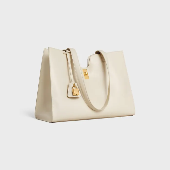 Cabas 16 In Smooth Calfskin Limestone Women CELINE 16 Cabas 16 In Smooth Calfskin Limestone Women CELINE 16