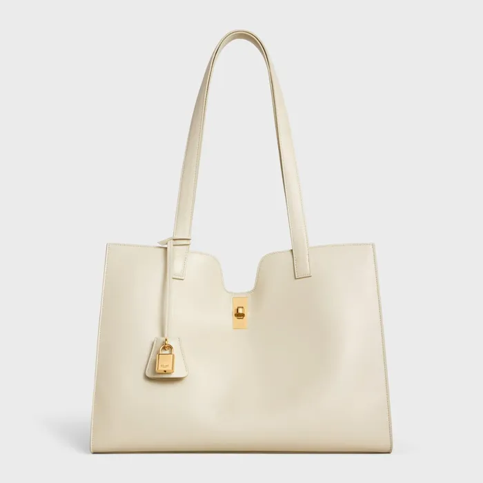 Cabas 16 In Smooth Calfskin Limestone Women CELINE 16 Cabas 16 In Smooth Calfskin Limestone Women CELINE 16