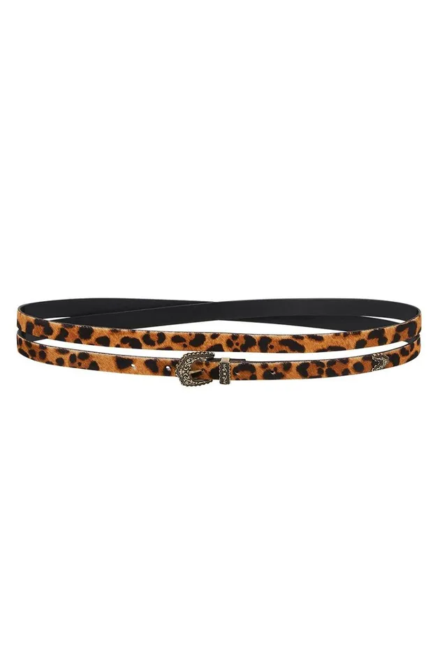 Camilla Belts Women Skinny Double Wrap Belt Fire At Night