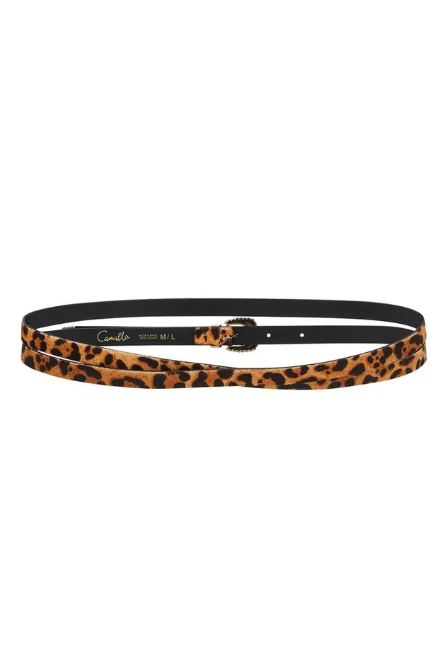 Camilla Belts Women Skinny Double Wrap Belt Fire At Night